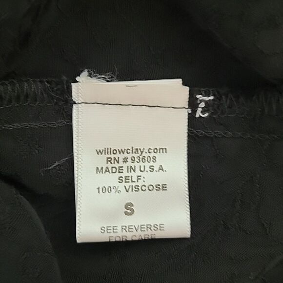 Willow and Clay jaquered print blouse Size S - Picture 11 of 11